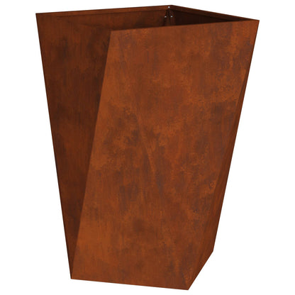 Planter Rusty 50 x 50 x 75 cm Weathering Steel