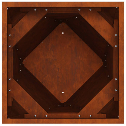 Planter 2 pcs Rusty 50 x 50 x 75 cm Weathering Steel