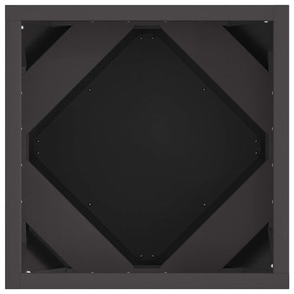 Planter 2 pcs Black 30 x 30 x 30 cm Steel