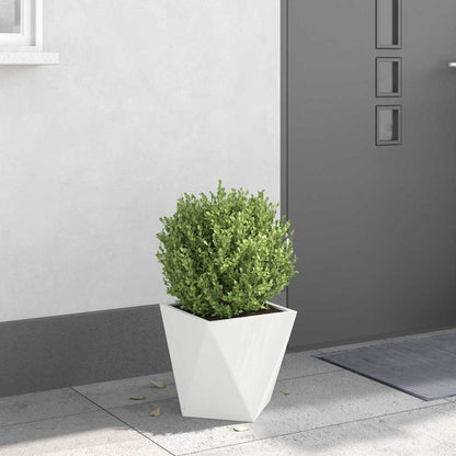 Planter White 30 x 30 x 30 cm Steel