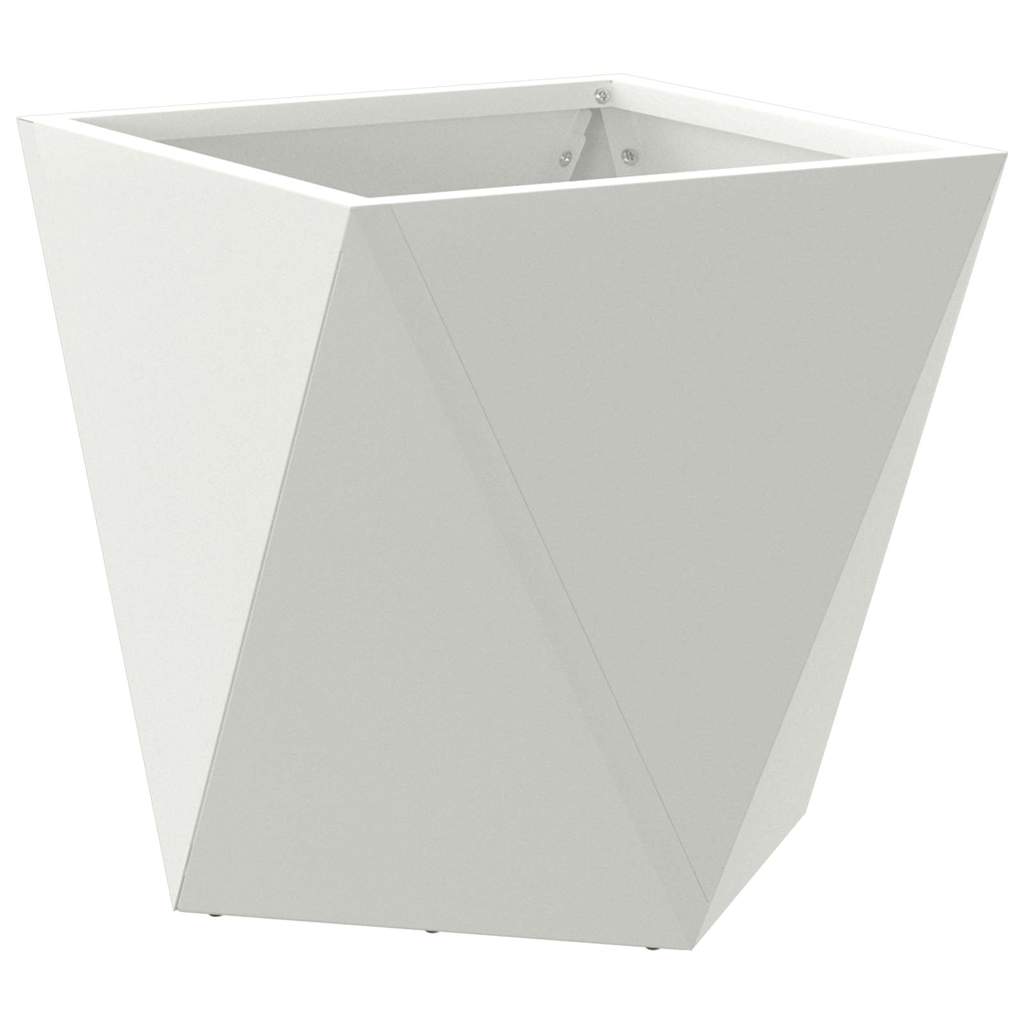 Planter White 30 x 30 x 30 cm Steel