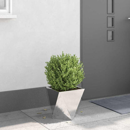 Planter Silver 30 x 30 x 30 cm Stainless Steel