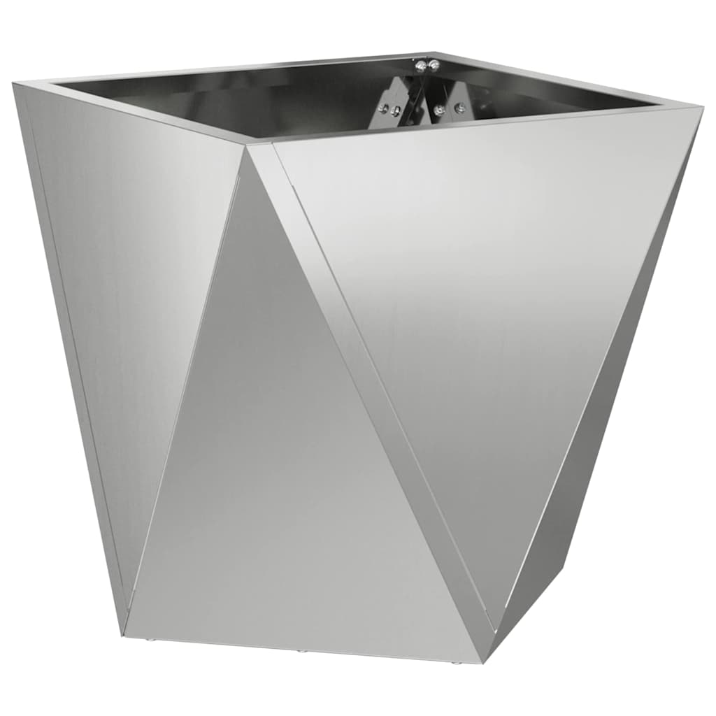 Planter Silver 30 x 30 x 30 cm Galvanised Steel