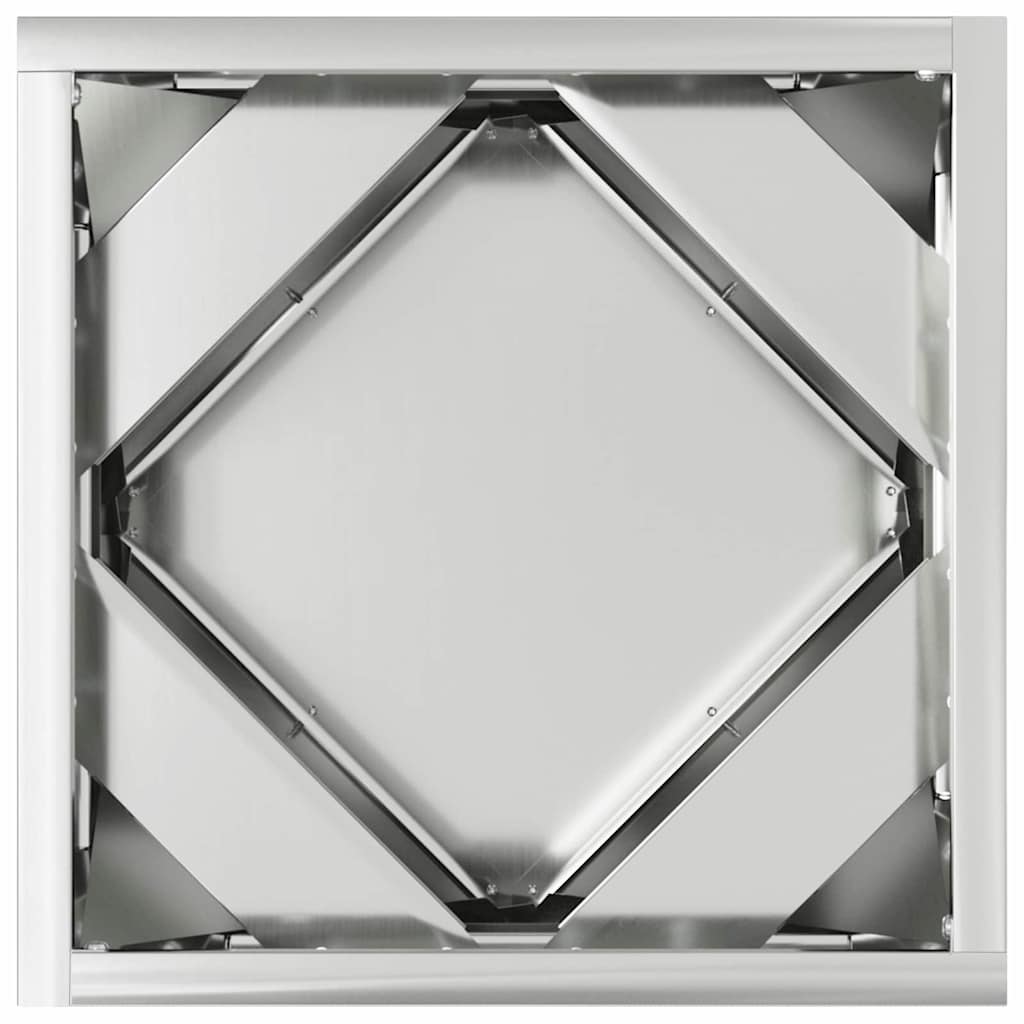 Planter 2 pcs Silver 30 x 30 x 30 cm Galvanised Steel