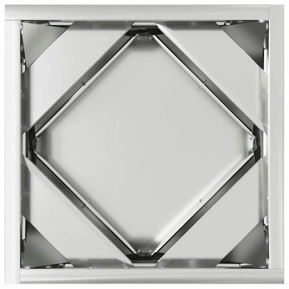 Planter 2 pcs Silver 30 x 30 x 30 cm Galvanised Steel