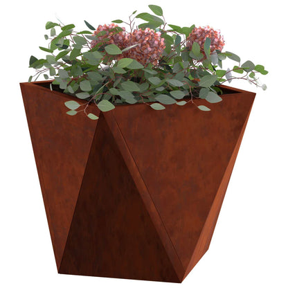Planter Rusty 30 x 30 x 30 cm Weathering Steel