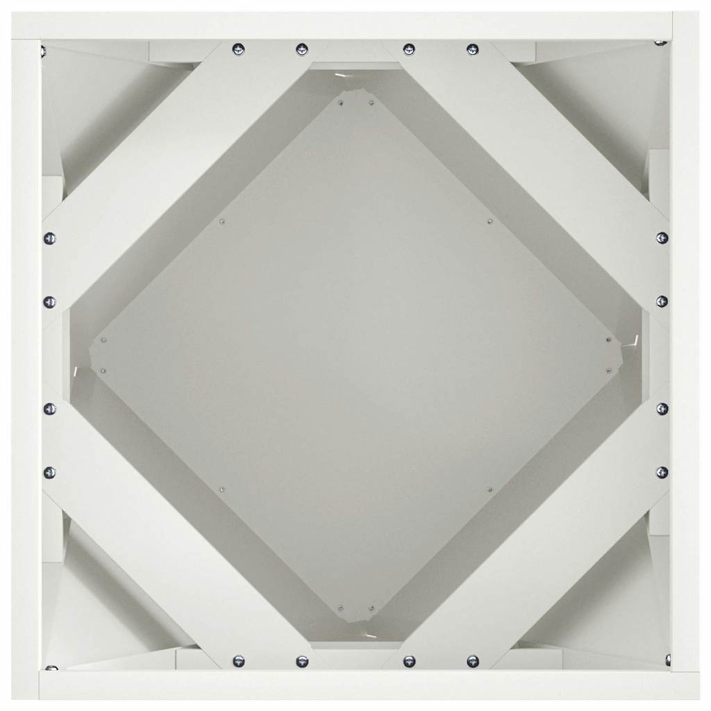 Planter White 40 x 40 x 40 cm Steel