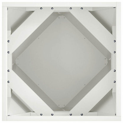 Planter White 40 x 40 x 40 cm Steel
