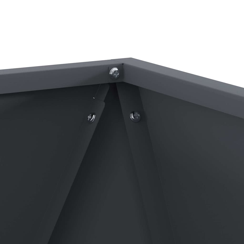 Planter Anthracite 40 x 40 x 40 cm Steel