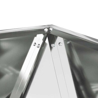Planter 2 pcs Silver 40 x 40 x 40 cm Galvanised Steel