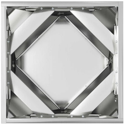 Planter 2 pcs Silver 40 x 40 x 40 cm Galvanised Steel
