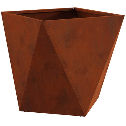 Planter Rusty 40 x 40 x 40 cm Weathering Steel