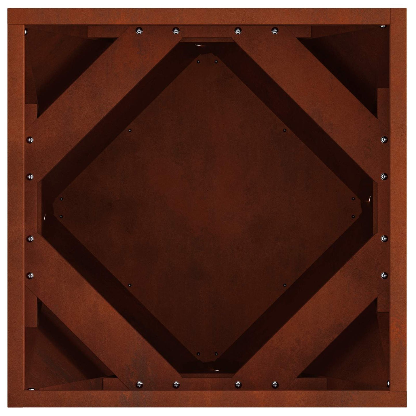 Planter Rusty 40 x 40 x 40 cm Weathering Steel