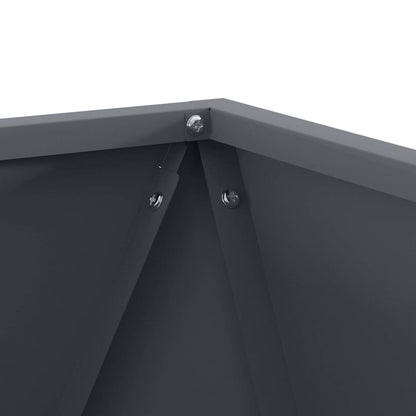 Planter Anthracite 50 x 50 x 50 cm Steel