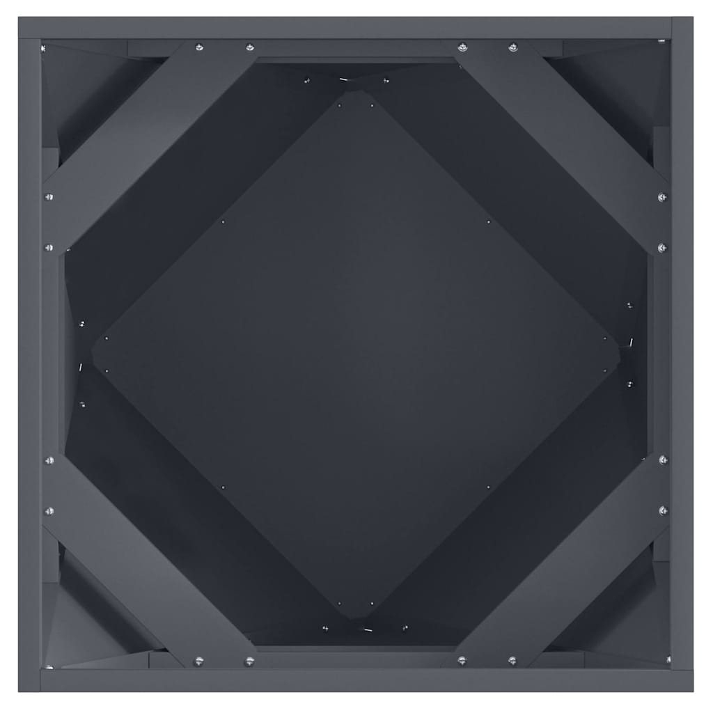 Planter Anthracite 50 x 50 x 50 cm Steel