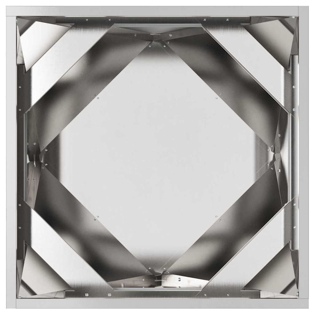 Planter Silver 50 x 50 x 50 cm Stainless Steel