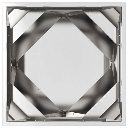 Planter 2 pcs Silver 50 x 50 x 50 cm Stainless Steel