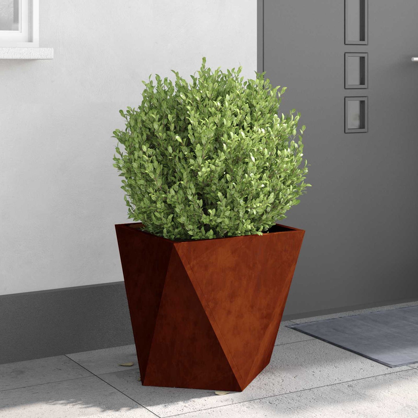 Planter Rusty 50 x 50 x 50 cm Weathering Steel