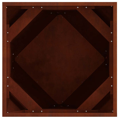 Planter Rusty 50 x 50 x 50 cm Weathering Steel