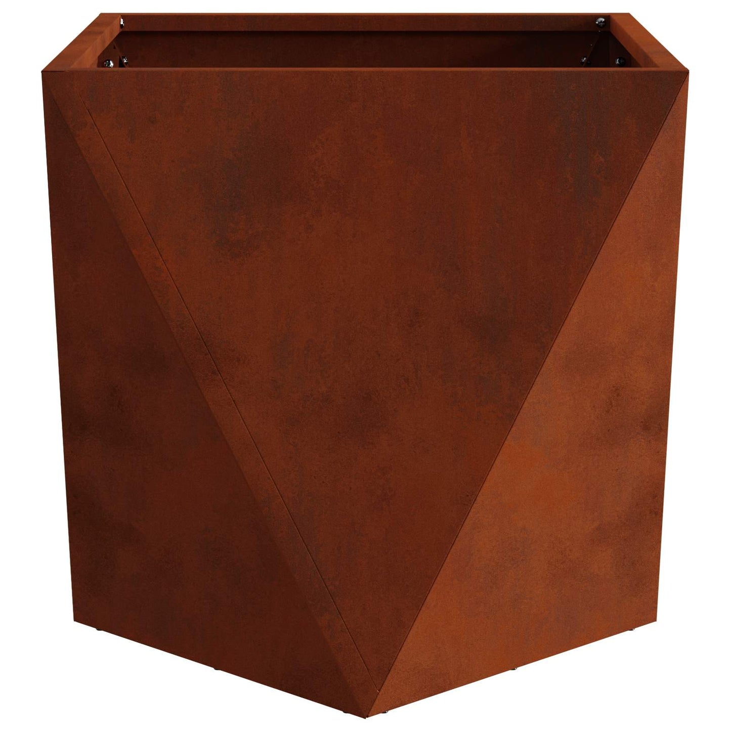 Planter 2 pcs Rusty 50 x 50 x 50 cm Weathering Steel