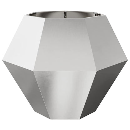 Planter Silver 100 x 100 x 80 cm Stainless Steel