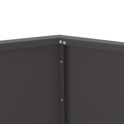 Planter Black 75 x 75 x 60 cm Steel