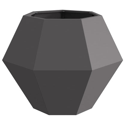 Planter Black 75 x 75 x 60 cm Steel