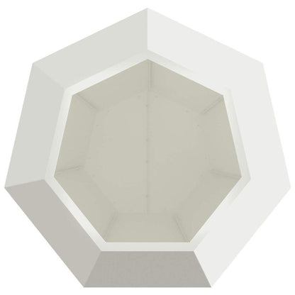 Planter White 75 x 75 x 60 cm Steel