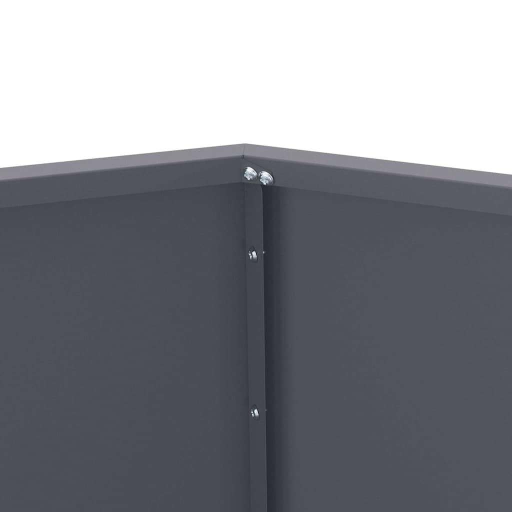 Planter Anthracite 75 x 75 x 60 cm Steel