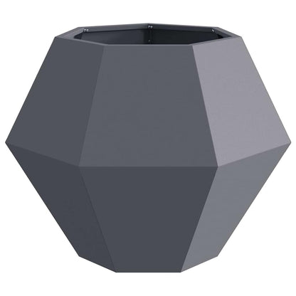 Planter Anthracite 75 x 75 x 60 cm Steel