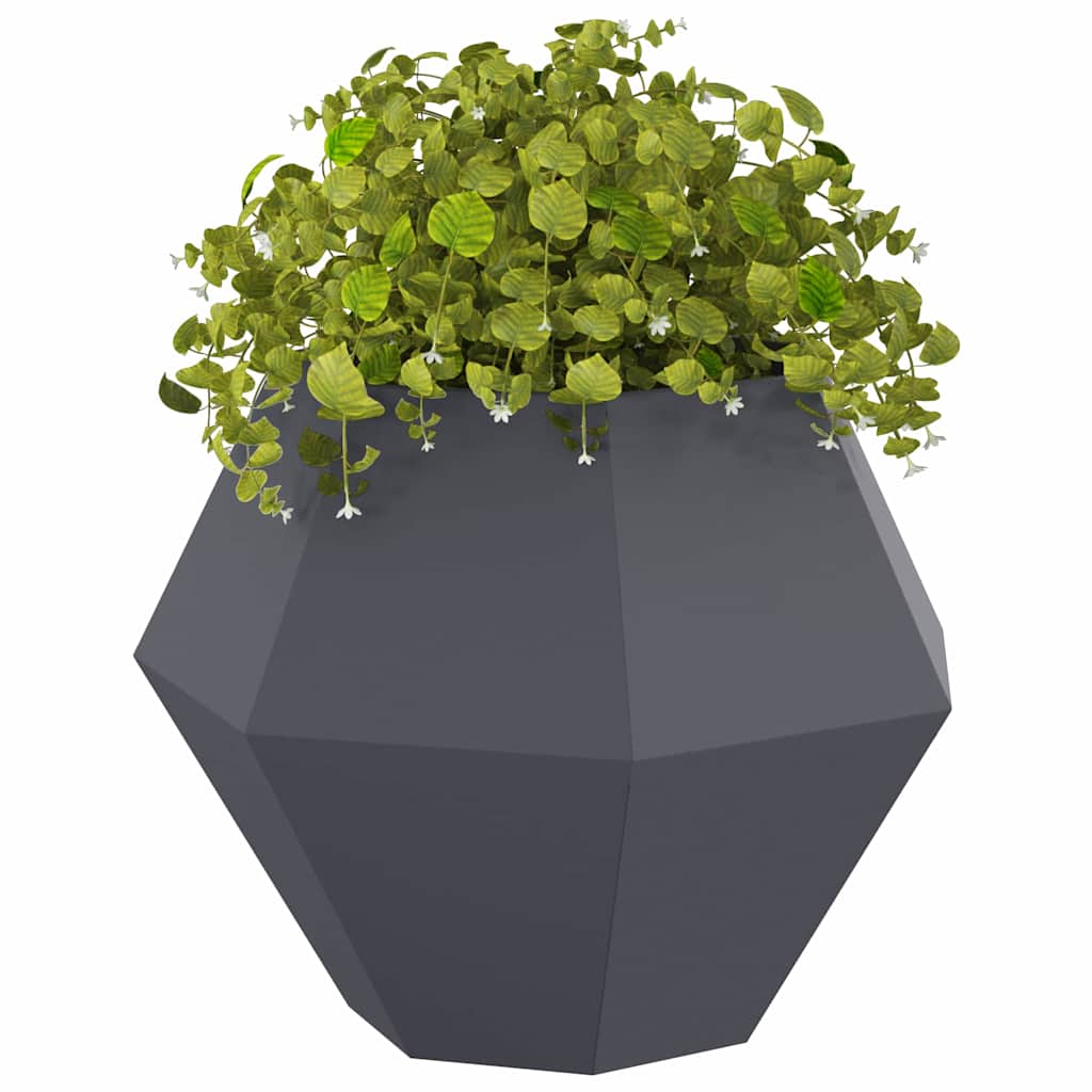 Planter Anthracite 75 x 75 x 60 cm Steel