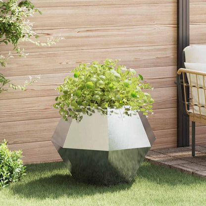 Planter Silver 75 x 75 x 60 cm Stainless Steel