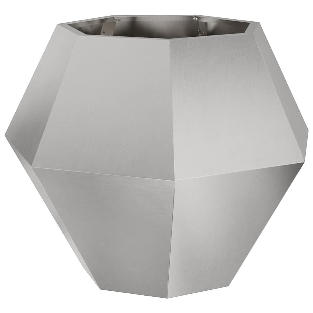 Planter Silver 75 x 75 x 60 cm Stainless Steel