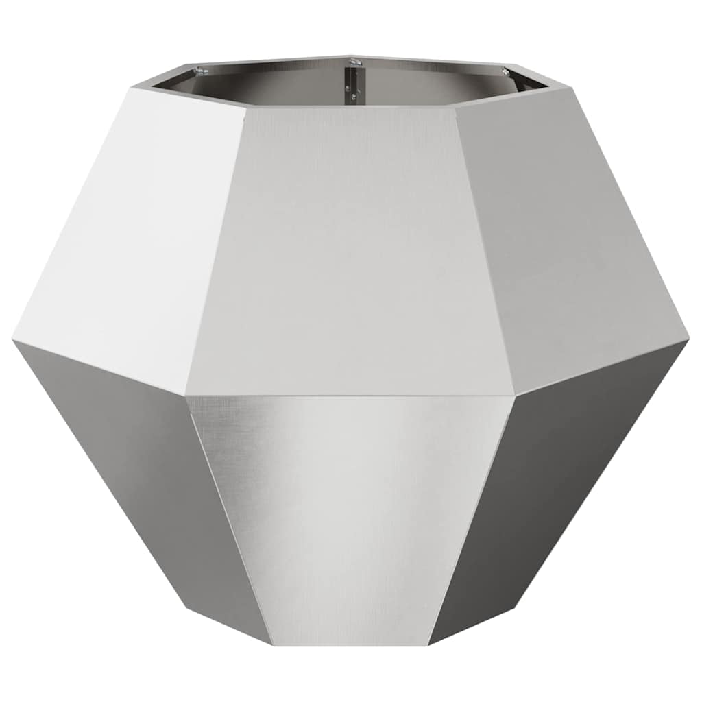 Planter Silver 75 x 75 x 60 cm Stainless Steel