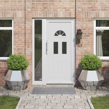 Planter 2 pcs Silver 75 x 75 x 60 cm Stainless Steel