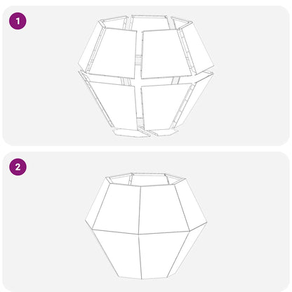 Planter Silver 75 x 75 x 60 cm Galvanised Steel