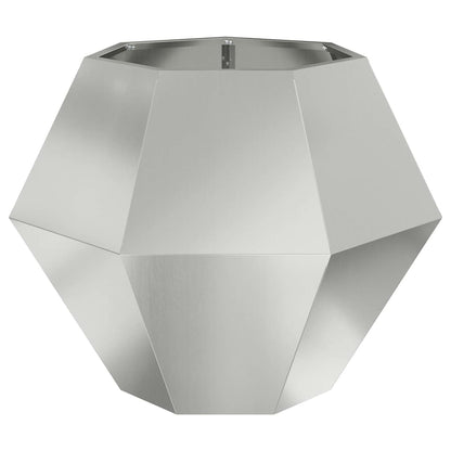 Planter 2 pcs Silver 75 x 75 x 60 cm Galvanised Steel