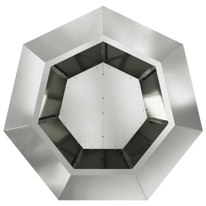 Planter 2 pcs Silver 75 x 75 x 60 cm Galvanised Steel