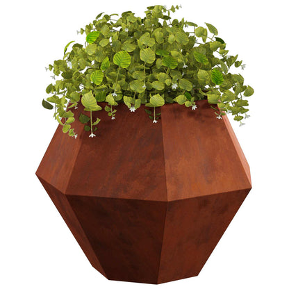 Planter 2 pcs Rusty 75 x 75 x 60 cm Weathering Steel