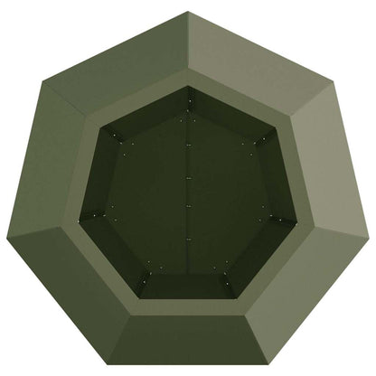 Planter Olive Green 50 x 50 x 40 cm Steel