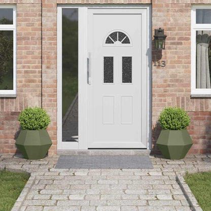 Planter 2 pcs Olive Green 50 x 50 x 40 cm Steel