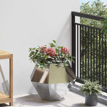 Planter Silver 50 x 50 x 40 cm Stainless Steel