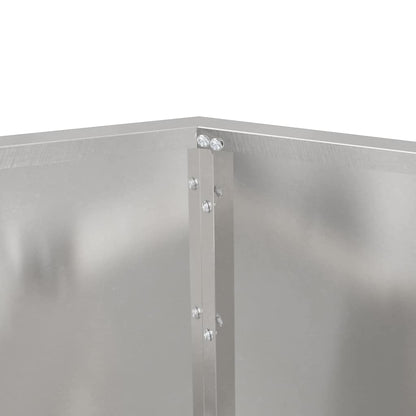 Planter 2 pcs Silver 50 x 50 x 40 cm Stainless Steel
