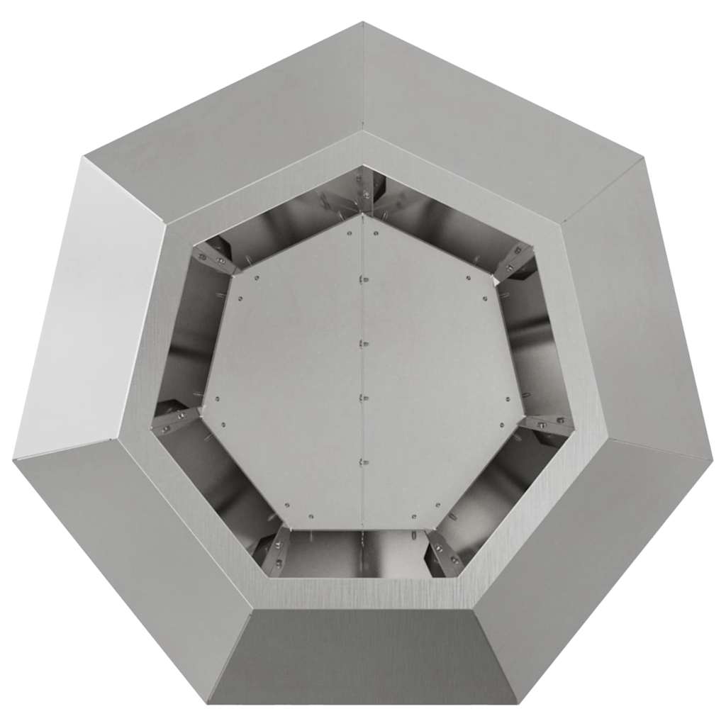 Planter 2 pcs Silver 50 x 50 x 40 cm Stainless Steel