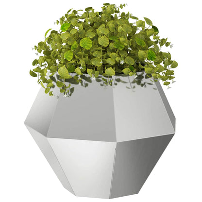 Planter Silver 50 x 50 x 40 cm Galvanised Steel