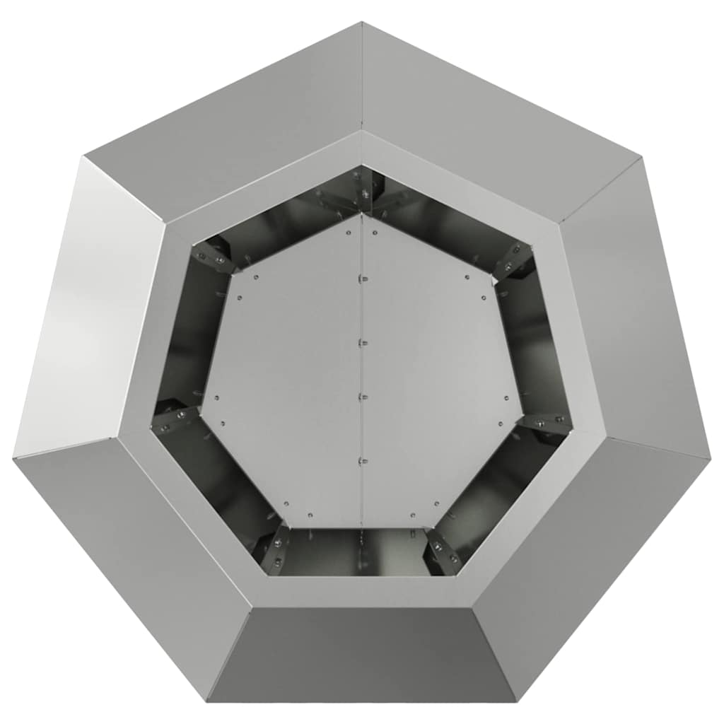 Planter Silver 50 x 50 x 40 cm Galvanised Steel