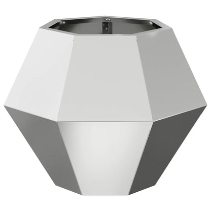 Planter 2 pcs Silver 50 x 50 x 40 cm Galvanised Steel
