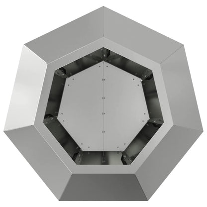 Planter 2 pcs Silver 50 x 50 x 40 cm Galvanised Steel