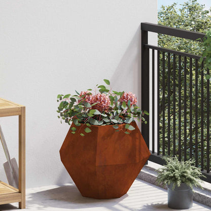 Planter Rusty 50 x 50 x 40 cm Weathering Steel