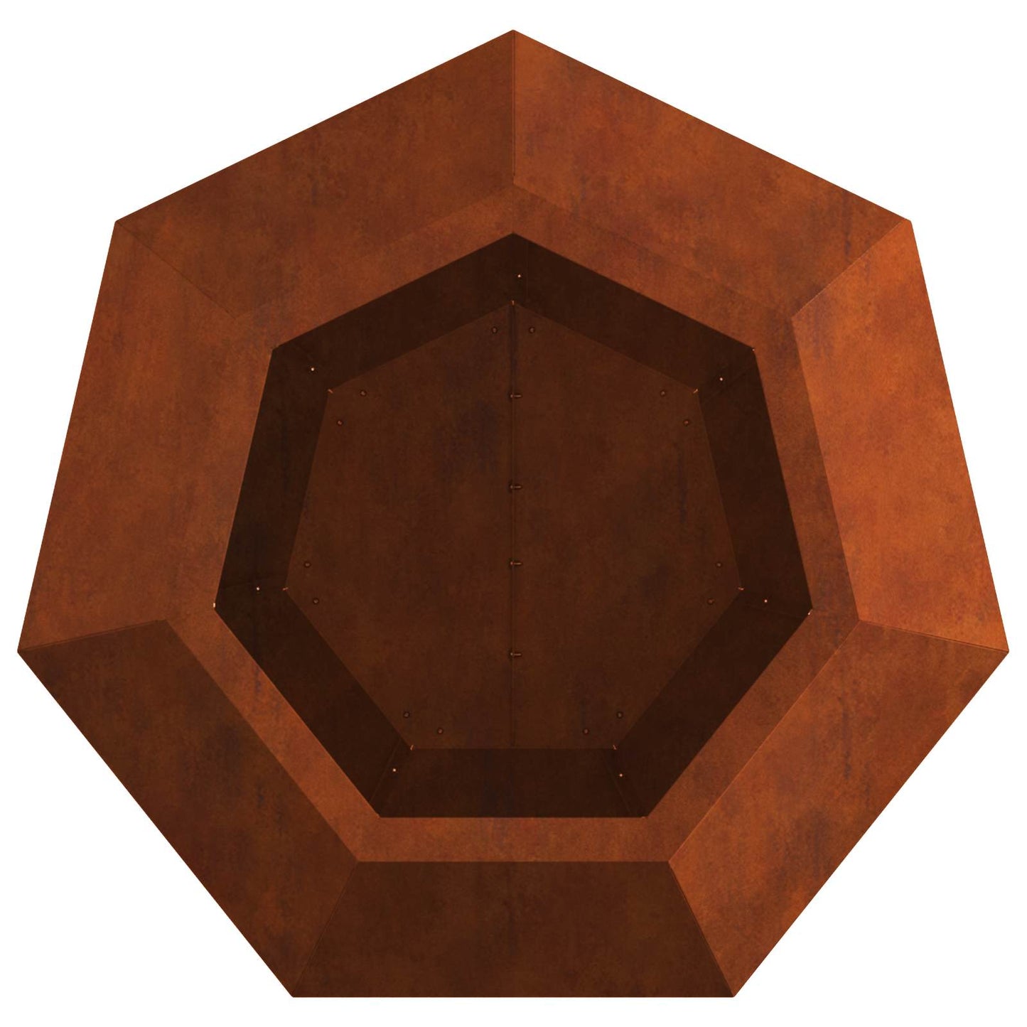 Planter Rusty 50 x 50 x 40 cm Weathering Steel
